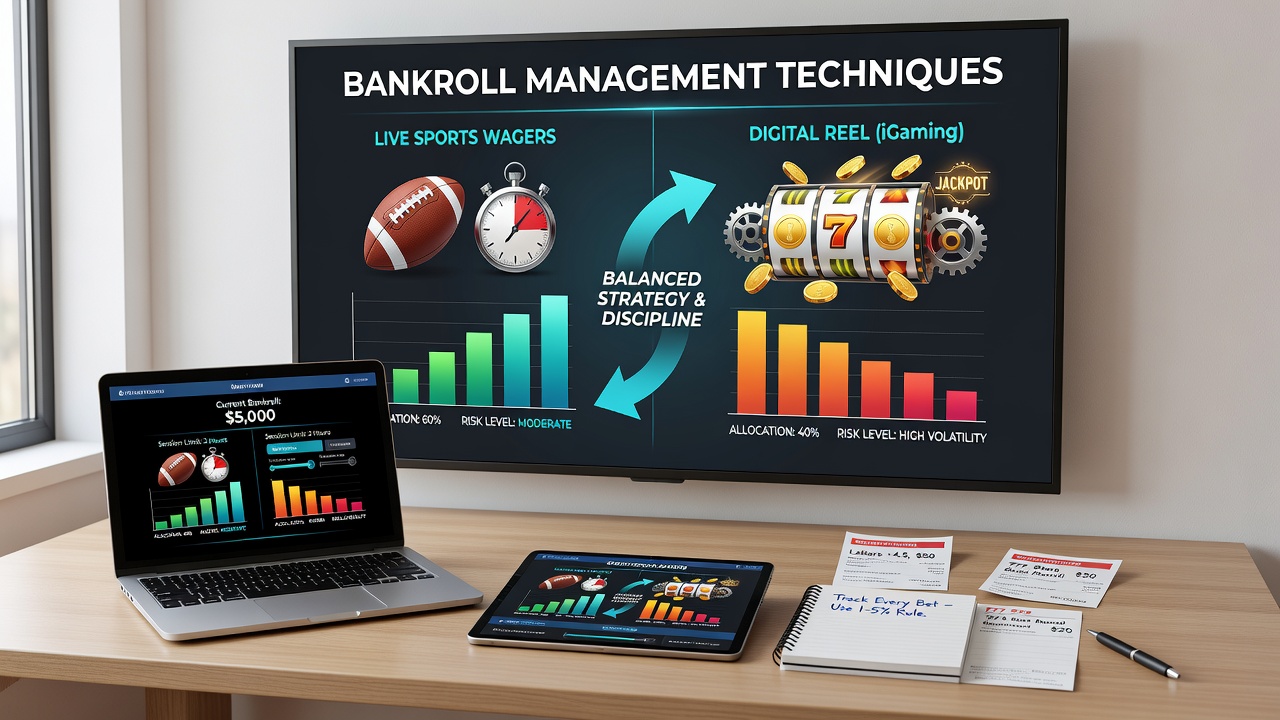 Darstellung hybrider Bankroll-Strategien für Sportwetten und Slots
